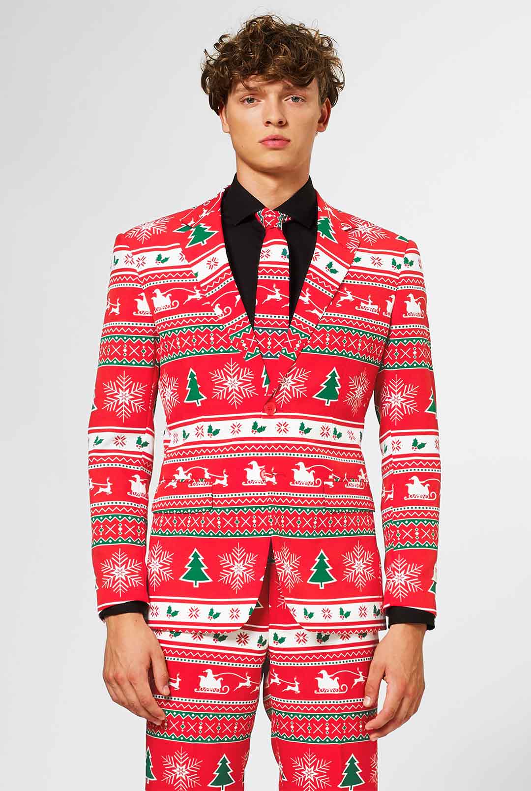 Winter Wonderland Men's Christmas suit OppoSuits