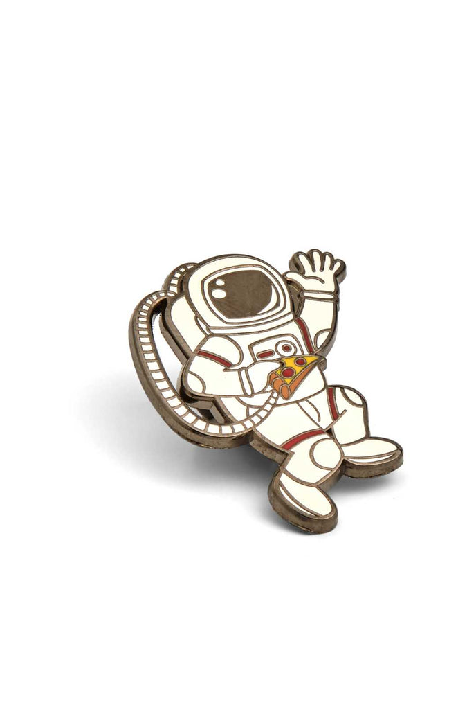 Astronaut pizza pin