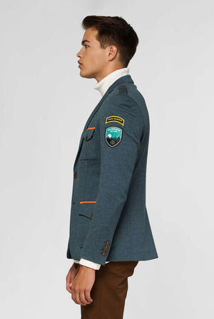Green park ranger jacket worn by man