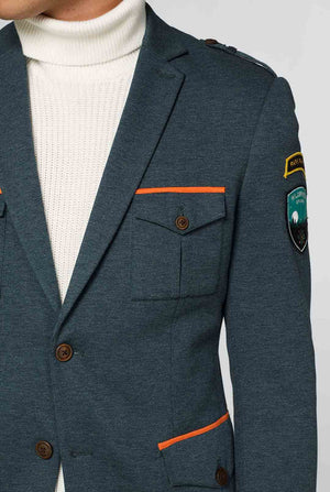 Green park ranger jacket worn by man