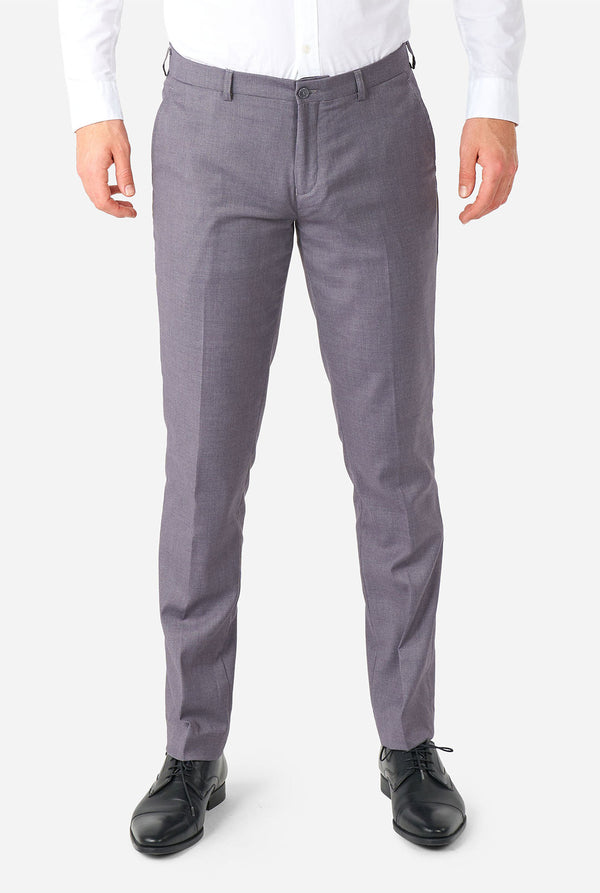 Man wearing casual grey business suit