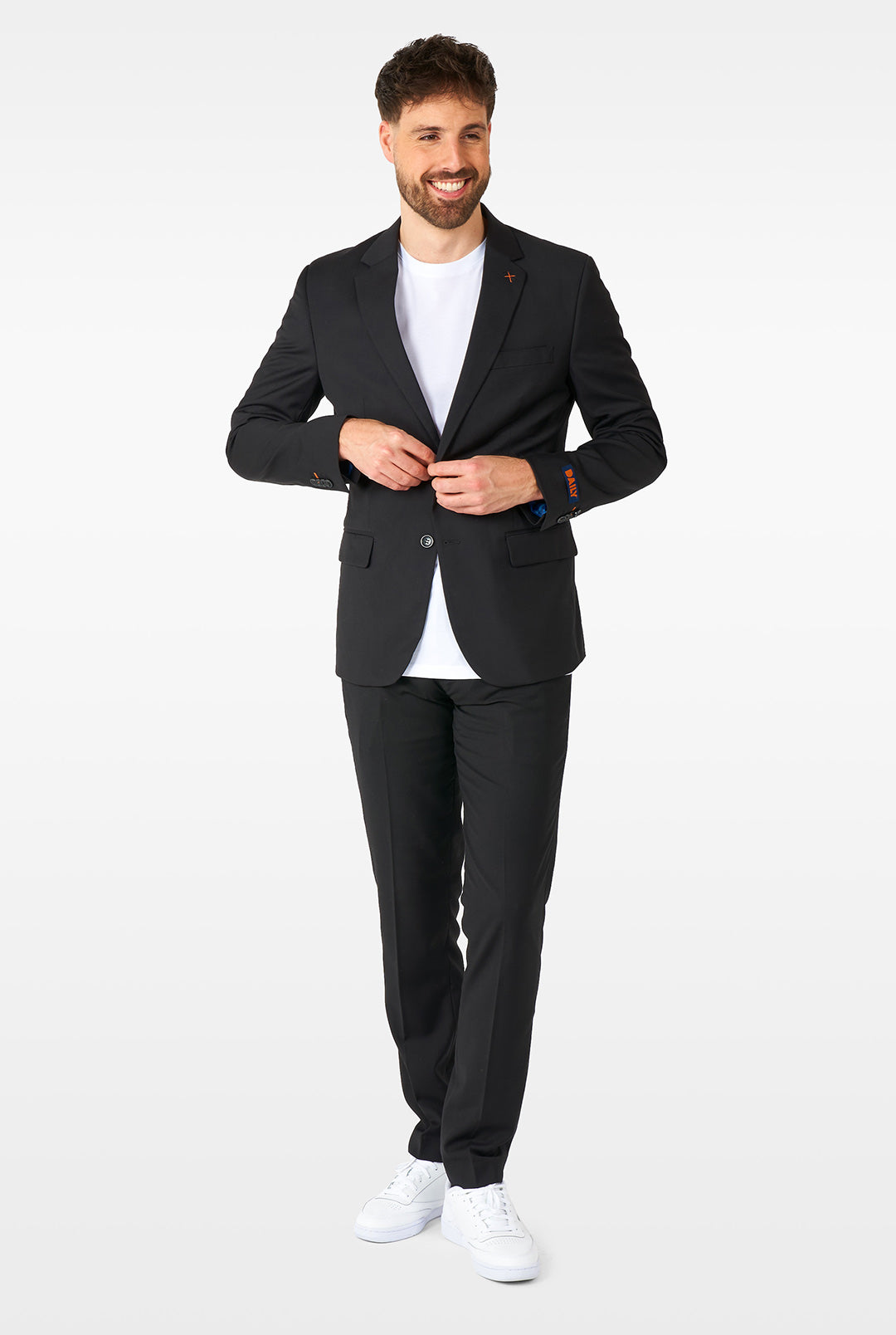 Daily Deep Black Men's Suit OppoSuits Daily - Main Image