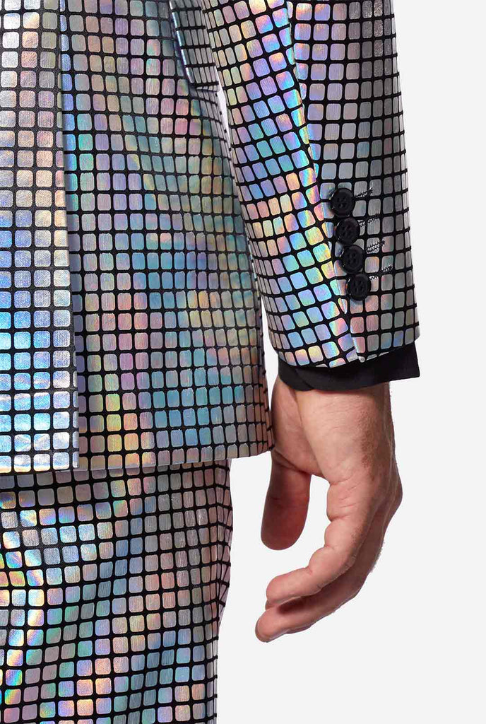 Man wearing Disco suit 