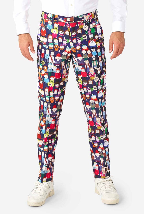 Man wearing Southpark men's suit