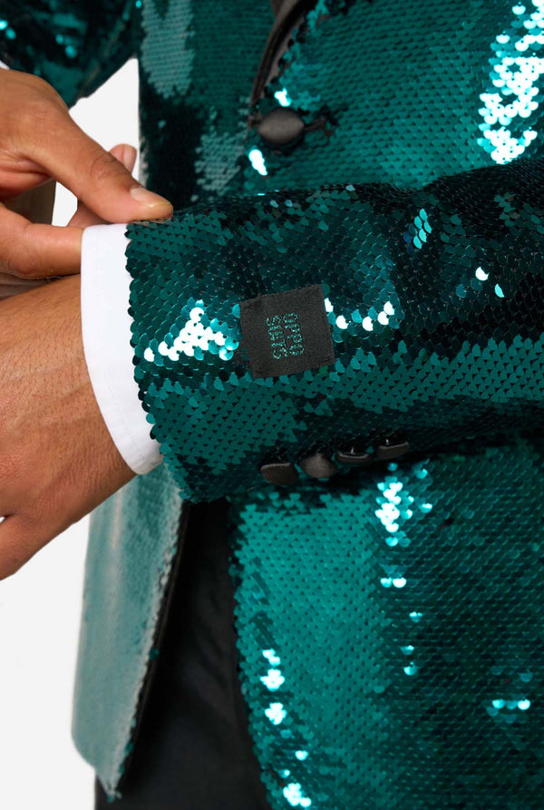Terrific Teal Sequins