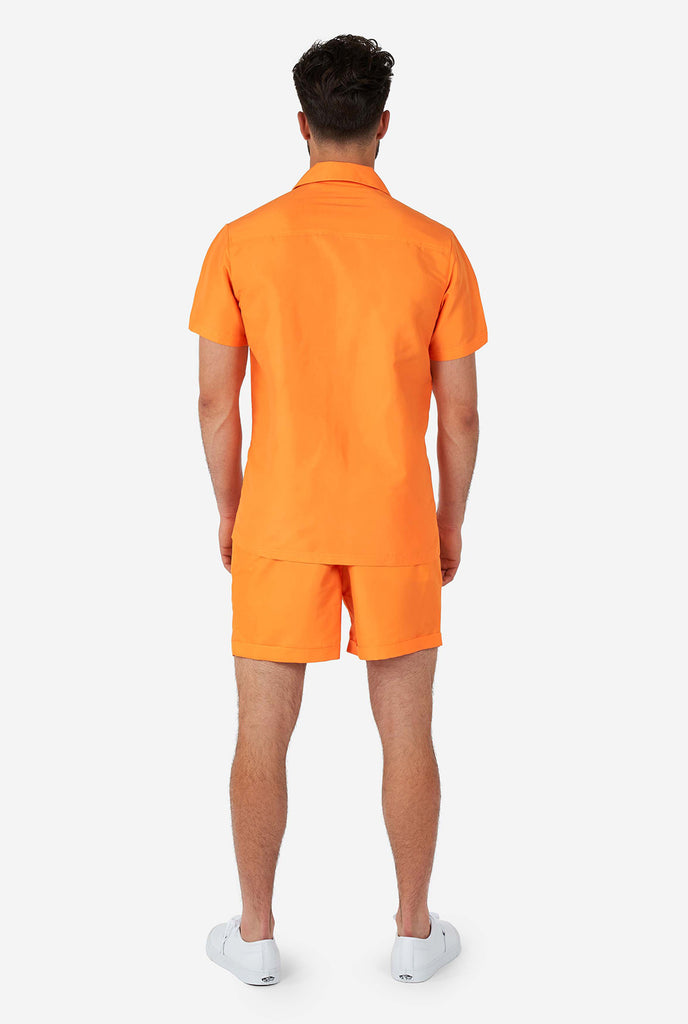 Man wearing Orange Summer set