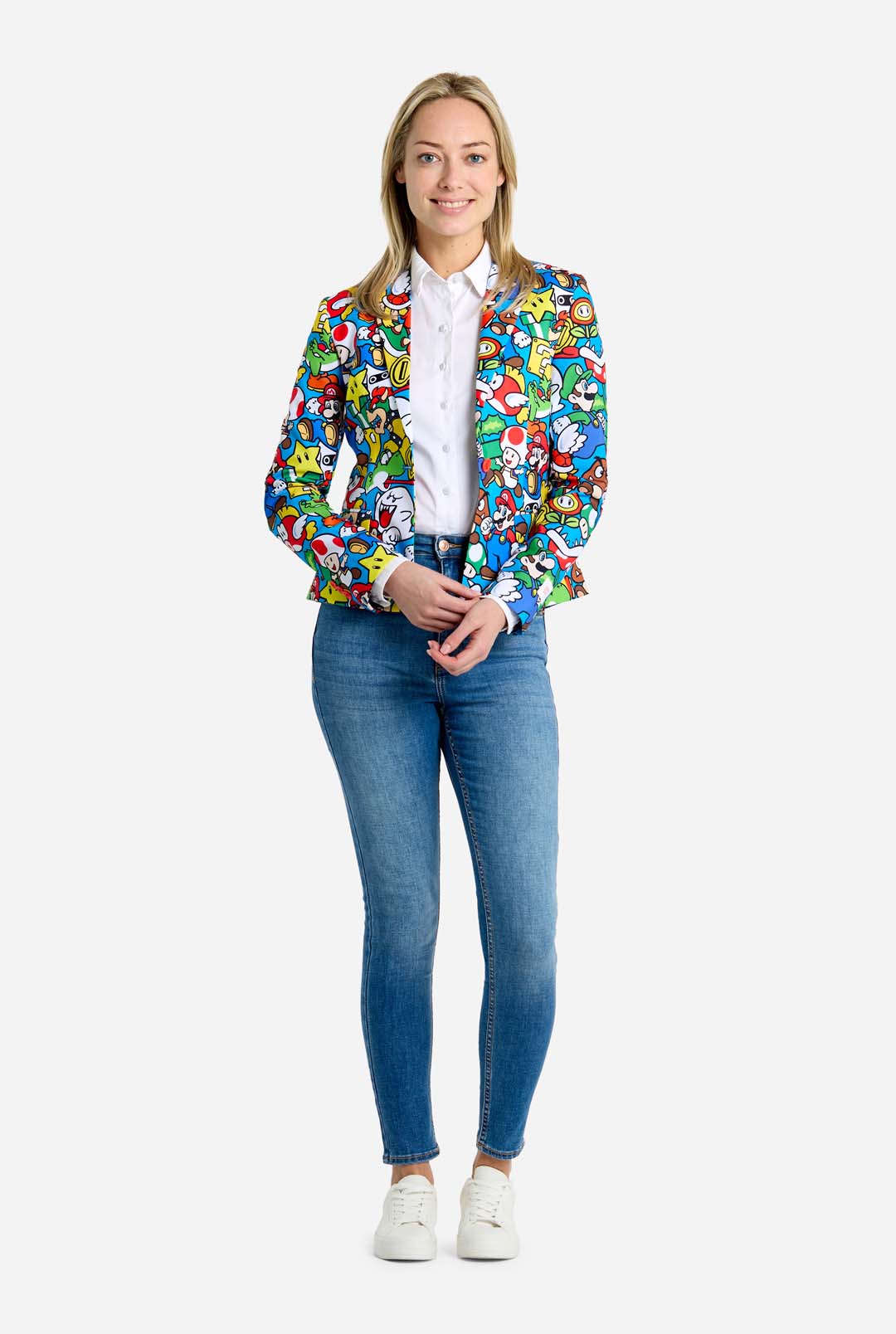 ladies super mario fancy dress Mario™ Blazer | Officially Licensed Blazer for Women holiday:Flats