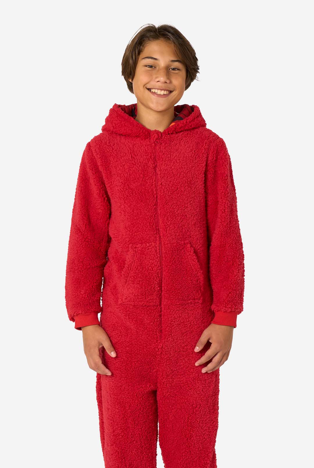 OMMO ノベルティ　パジャマ　レッド Elmo Kids Onesie | OppoSuits