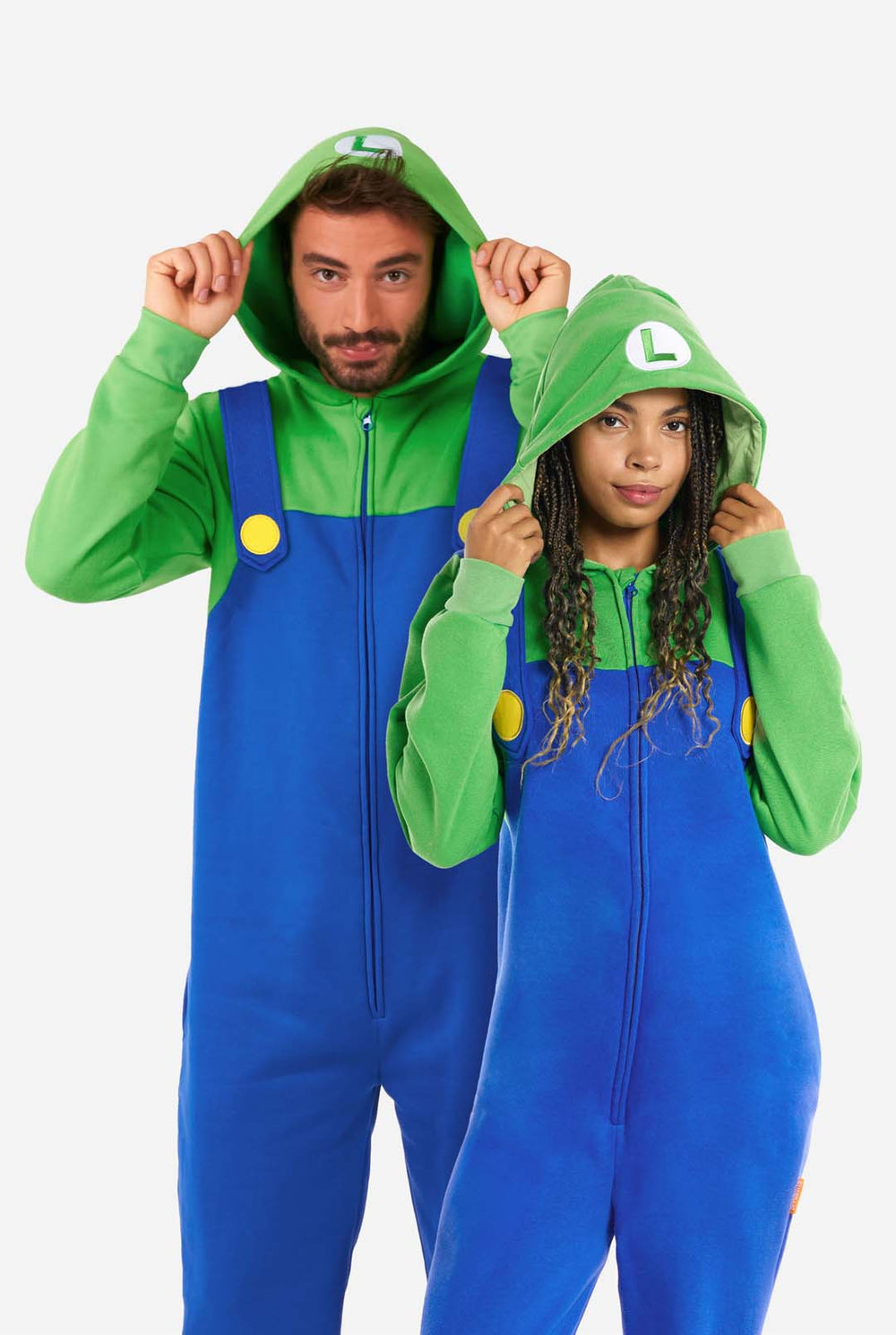 Morbuy Combinaison Pyjama Homme Sweat à Capuche Family Costume 3D - Onesie Une Pièce Imprimé, Vêtement De Nuit Doux Et Confortable