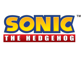 Sonic the Hedgehog logo with colorful text on a green background