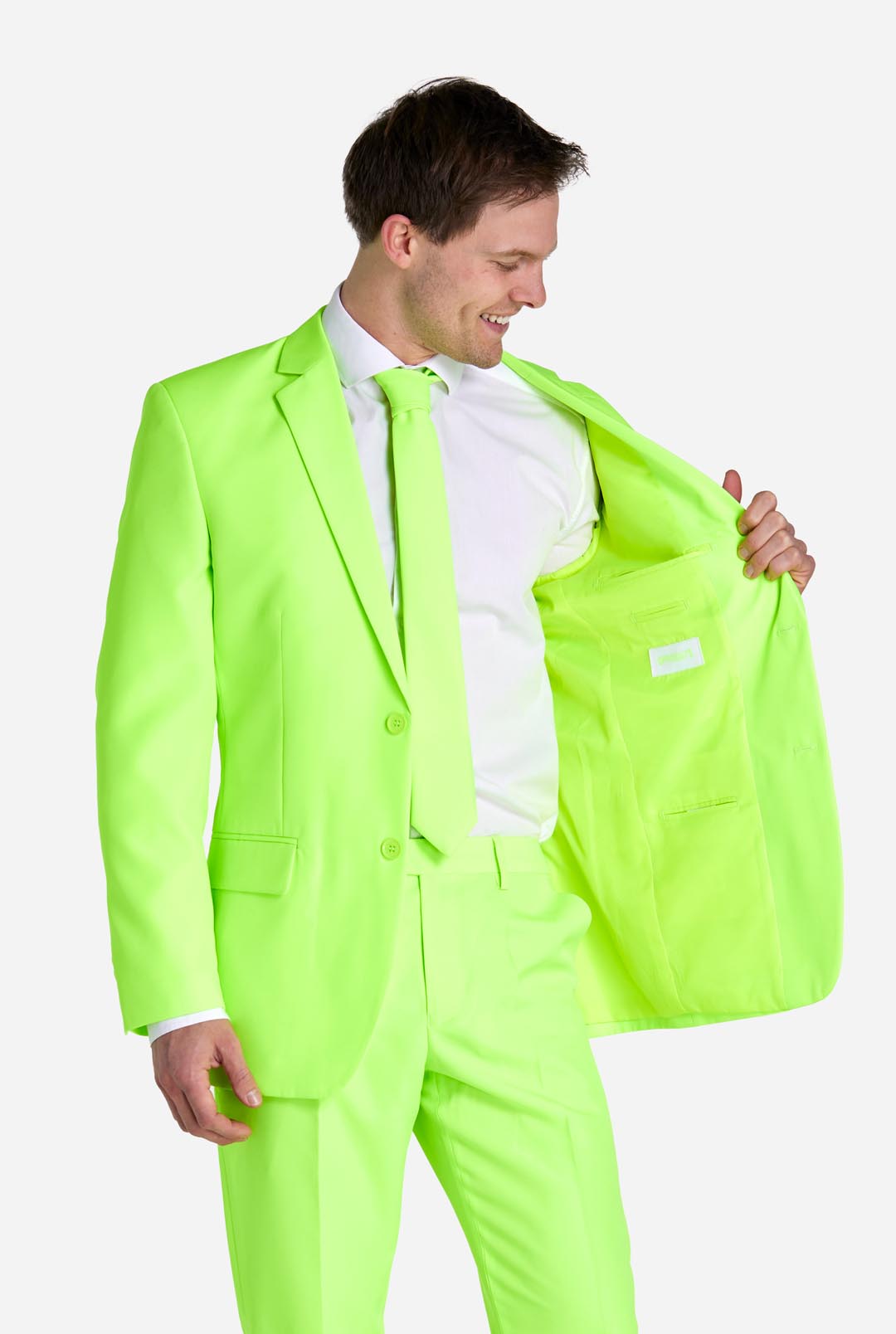 The Elton - Lime Green 2 Piece Custom Suit Suitsforme.com